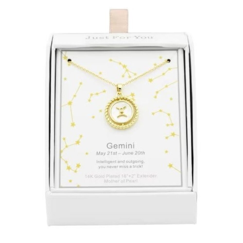 Initially Yours Zodiac GEMINI Pendant Necklace